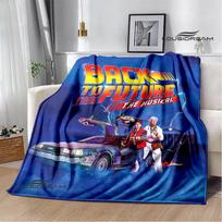 Filmo Atgal į ateitį pledai pikniko pledas Šilti flaneliniai pledai Minkštas ir patogus pledas lovos patalynė Gimtadienio dovana 75x90cm gray