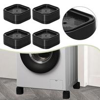 4 Pieces Washing Machine Anti Vibration Pads Furniture Risers Stops Moving Noise Cancelling gray