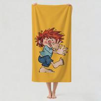 Animacinis M-Meisteris Ederis ir jo Pumucklis Rankšluostis Džiovinantis Vonios rankšluostis Pritaikomas lengvam plaukiojimui, stovyklavimui, jogai, paplūdimiui STJ50x100CM brown