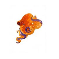 1Pc Creative Design Grab Clip Fun Marine Animal Hair Clip Hair Grab  Octopus Shark Clip orange