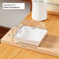Cake Slice Packaging Box beige