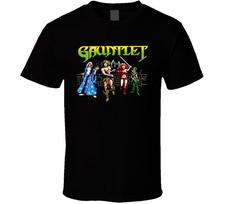 New Gauntlet Arcade Retro Fantasy Video Game T Shirt L black