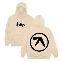 Drukqs Dual Logo Heavyweight Hoodie Aphex Twin Oversized High Street Sweatshirts Harajuku Long Sleeve Streetwear Fashion Unisex XXL chaki