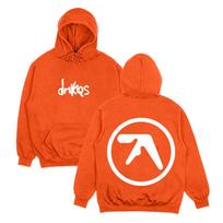Drukqs Dual Logo Heavyweight Hoodie Aphex Twin Oversized High Street Sweatshirts Harajuku Long Sleeve Streetwear Fashion Unisex XXXL oranžinė