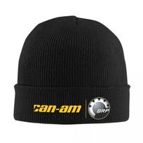Can I Am Off-Road Or On-Road Knit Hat Beanies Winter Hats Warm Casual BRP ATV Motorcycle Caps for Men Women One Size black