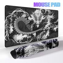 Chinese Dragon Mousepad Large Keyboard Mouse Pad XXL PC Gamer Gaming Mouse Mat Game Accessories Office Computer Laptop Deskmat 30x60cm gray