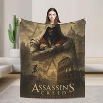 Assassins Creed Shadows Šilta minkšta antklodė Vaikams pliušinė apklotų antklodė Modelis Namų dekoras Flanelinė patalynė Sofos lovos užvalkalas 75cmx90cm