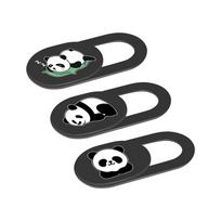 3Pcs Zoon Pattern Webcam Camera Cover Laptop Stickers For Laptops Macbook Smart Phone Privacy Protection Shutter Slider Sticker black gray