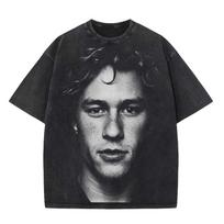 Heath Ledger T-Shirt T-Shirt XXL Print M gray