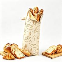Beeswax Baguette Storage Bag Reusable Toast Storage Bag Bread Storage Bag  Baguette Toast Storage Style4 beige