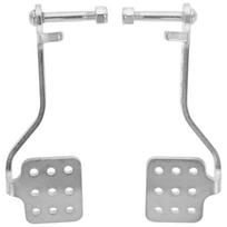 1Pair Go Kart Throttle Pedal Brake Foot Pedal for 212Cc Engine Smooth Control Aluminum Build 1 Pair gray