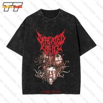 Defeated Sanity Medium Vintage Oversized Tshirt German Technical Brutal Death Metal Suffocation 9dsj 2XL black