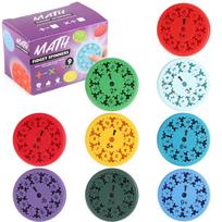 Math Fact Fidget Spinner Number Spinner Educational Math Toy Stress Relief Finger Spinner for Kids Learning Arithmetic Blue