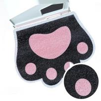 Odor Control Cat Litter Mat Waterproof Litter Box Mat Practical Litter Trapping Mat  For Cats 40*60cm pink