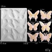 Butterfly Silicone Mold Epoxy Resin DIY Keyrings Eardrop Resin Mold Jewelry Making Crystal Drop Glue Pendant Silicone Mould white