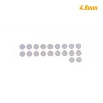20Pcs In-ear Earphone Filter Dust Net Earbuds Dust-proof Steel Mesh With Glue 4.0-5.0mm gray
