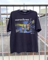COUNTERSTRIKE 16 1999 PROMO VINTAGE WASHED BLACK T-SHIRT For Men Women L white