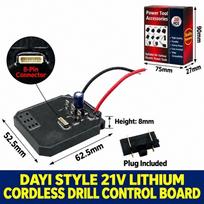 Cordless Design Drill Control Board for Dayi Style Electric Drill Tool Replacement 1Piece Control Board