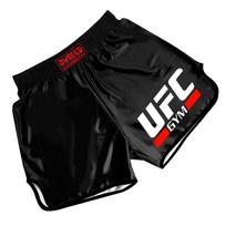 MMA Training Shorts Boxing Muay Thai UFC Combat Sports Gym Running Cycling Unisex Fight Pants Medium black