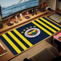 Fenerbahçe Logo Color Mouse Pad Large Gaming Table Cushion Non-slip Laptop Tablet Big Mousepad XXL Mat Mini PC Playmat With Lock edge 30cmx60cm(11.8x23.6inch)