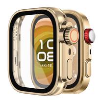 Cover For Huawei watch Fit 5 4 Pro Screen Protector Bumper Frame Tempered Glass+PC Change To Ultra Case For huawei watch fit 3 4 For huawei fit 5 beige