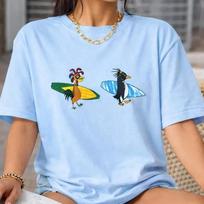 Cody Maverick & Chicken Joe Surfs Up Unisex Marškinėliai XXXL white