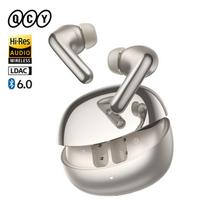 QCY MeloBuds N60 HT19 Wireless Bluetooth 6.0 Earphones 56dB Hybrid ANC LDAC Hi-Res Audio with Coaxial Dual Driver Earbuds 45Hrs