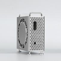 Mac Mini M4 Case Stand Heat Dissipation Shockproof Protective Shell Host Black White Silver