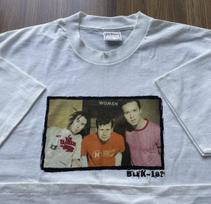 Vintage 2000s Blink 182 Pop Punk Band Promo Tee T-shirt Tom Mark & Travis Show S gray