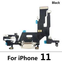 Fast Charger USB Dock Charging Dock Port Board With Mic Microphone Flex Cable For iPhone 11 11 11 Pro Max 11 Pro 11 Pro Max black