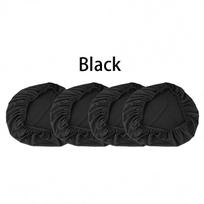 1/4/8 vnt. Elastiniai užvalkalai Kėdžių užvalkalas Dekoravimas Tinka pailgoms/kvadratinėms/apvalioms kėdėms 4pcs juoda