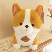 Cute Heart Ass Corgi Doll Plush Toy Short Legs Rag Doll Girl Sleeping on Bed Pillow 25 cm (0.15kg) orange