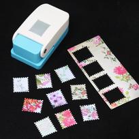Didelis antspaudų rėmelio įspaudiklis / perforatorius - „Pasidaryk pats“ scrapbooking kortelių kraštų antspaudavimo amatas skylėms perforuoti white