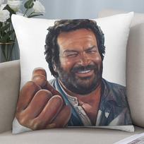 T-Terence Hill and Bud S-Spencer Pillow Case Short Plush Pillow Covers Sofa Decorative Home Double-sided Printing Cushion Cover 18x18Inch