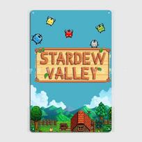 Stardew Valley Poster Metal Plaque Club Party Home Decoration Wall Decor Tin Sign Posters 15.7x11.8In(40x30cm) beige