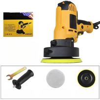 Electric Car Polisher Car Beauty Waxing Machine Adjustable Speed Sanding Waxing Tools Automotive Polishing Scratch Repair 6Pcs geltona