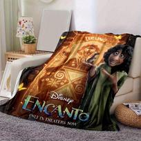 1 vnt., Disney Encanto Bruno užburtas namas Dekoratyvinis pledas Puikiai tinka ant sofos, lovos, kelionėms, stovyklavimui, automobiliui 80x120cm brown