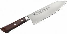Raudonmedžio Santoku peilis 17 cm Satake Unique