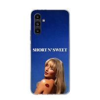 CR66 S-Sabrina C-Carpenter Phone Case For Samsung Galaxy A17 A16 A14 A15 A13 A57 A56 A54 A55 A53 A37 A36 A34 A35 A33 A26 A24 A25 Samsung A14 blue