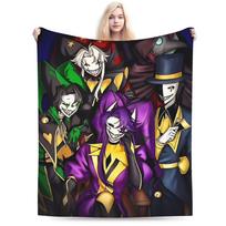 Super minkštas The Freak Circus pledas Premium flanelės vilna Lengvas lovos pledas Jaukūs pūkuoti pledai Visų sezonų naudojimui 75x90cm