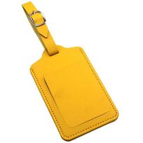 Quality Leather Luggage Tag Travel Accessories Suitcase ID Address Name Holder Baggage Boarding Tag Portable Label Drop Shipping tamsiai geltona spalva