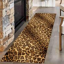 Vintažinis leopardų rašto kilimas Wildlife Leopard Hallway Runners Plaunami takeliai Grindų kilimas vidaus svetainei, virtuvei 40cm x 120cm