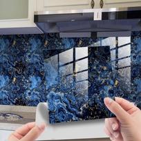 10pcs New Self-adhesive Imitation Marble Wall Stickers PVC DIY Floor Stickers Floor Decor Waterproof Wall Paste Series Kitchen gray