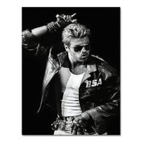 Žvaigždės Draugo Dovana George Michael plakatas Muzikos Dainininko Spaudiniai Tapyba Menas Drobė Sieniniai Paveikslai Svetainei Namų Dekoras 60X90CM No Framed