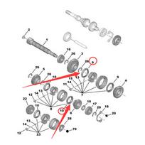 Poros sinchronizavimo žiedai OEM standartas 232407 232408 Patvarus Peugeot 206 207 208 pakeitimas gray