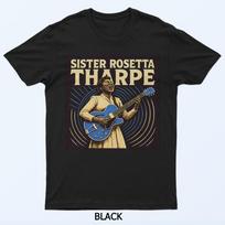 Sister Rosetta Tharpe Playing Guitar Vintage Graphic T-shirt XXL beige