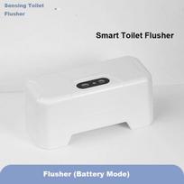 External Automatic Toilet Flush Button Infrared Waterproof Induction Toilet Flusher IR Sensing Non-Contact gray