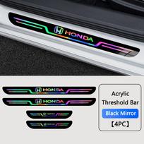 Automobilio emblemos Durų slenksčio pedalų lipdukai Automobilio dekoratyviniai lipdukai Honda Accord Civic Vezel CRV Stream Odyssey Jade Insight black