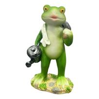 Retro Styles Frogs Statue Resin Craft Decorative Ornament For Kids Room And Coffee Display beige