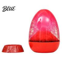 Creative Sensory Flowing Sand Volcano Eruption Liquid Motion Timer, Egg‑Shaped Floating Hourglass, Desktop Stress Relief Toy Dynamic for Kids raudona